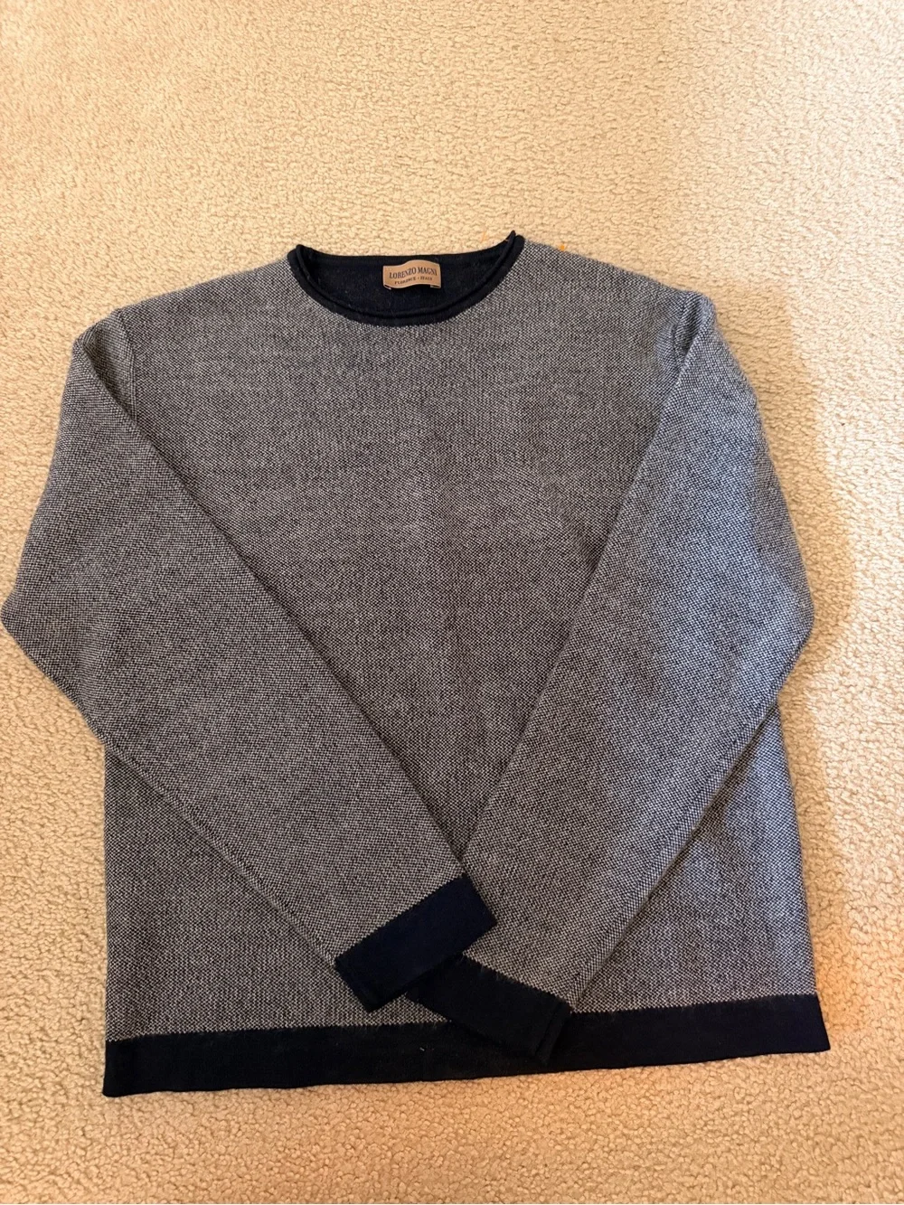 Lorenzo Magni wool sweater with patch